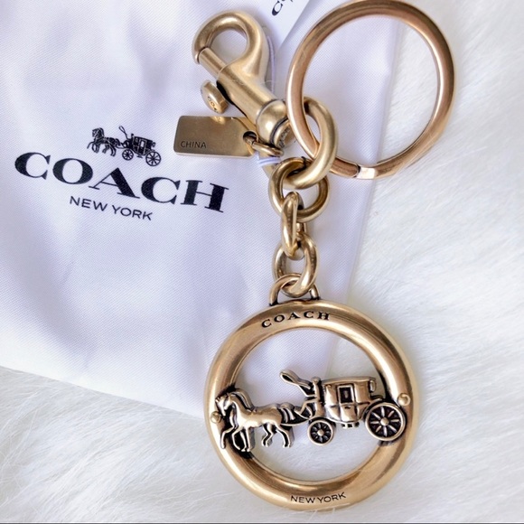 Coach Accessories Coach Nwt Gold Logo Keychain Poshmark